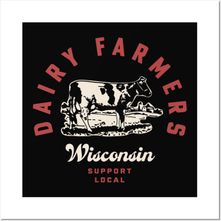 Wisconsin Dairy Farmers Milk Cows Dairy Farms Posters and Art